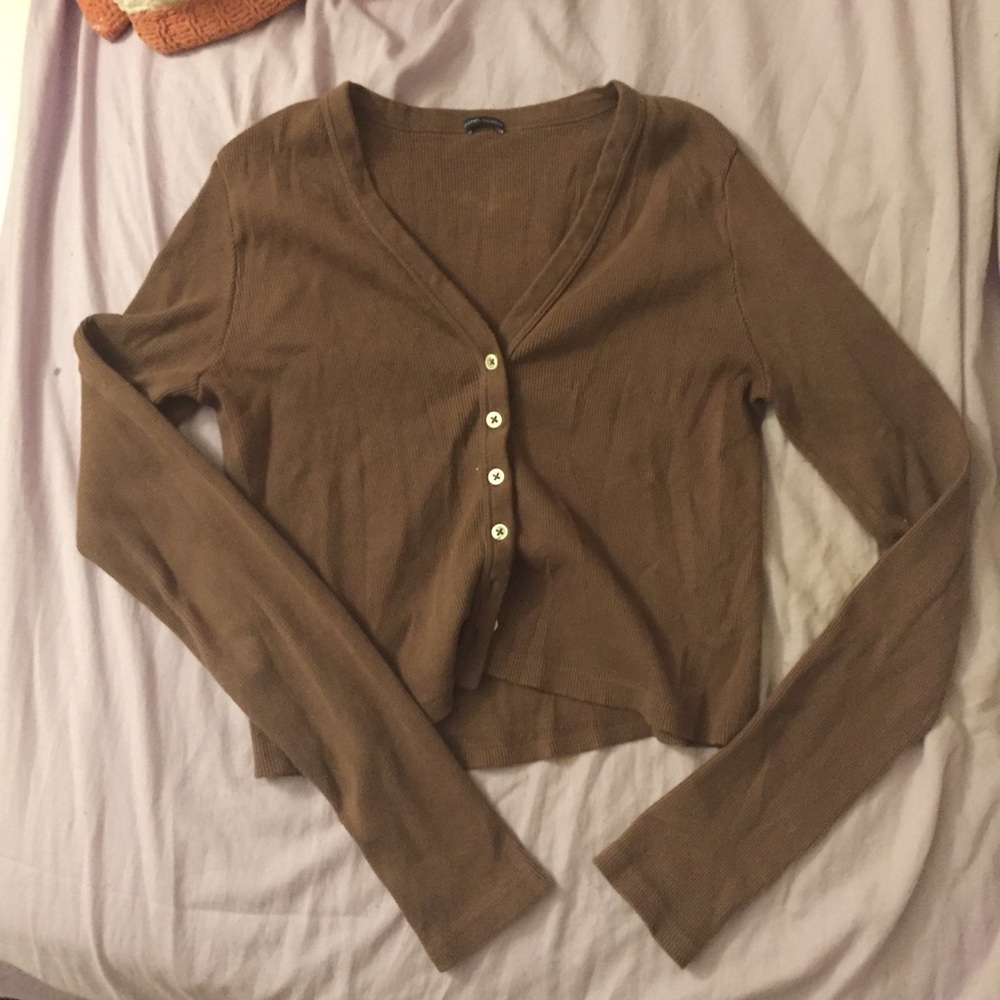 brown brandy cardigan